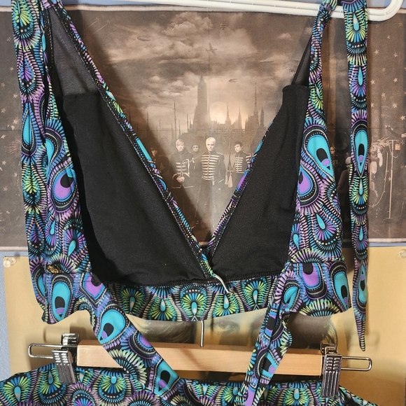 La Vie En Rose Aqua 2010s Peacock Blue Green Bikini SET - Picture 3 of 7